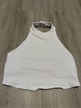 ALO Yoga White Halter Tank